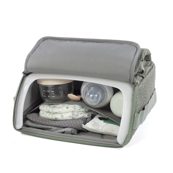 WALKING MUM SEGGIOLONE PORTATILE MUSCHIO POIS VERDE