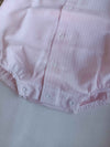 BABYGI PAGLIACCETTO A RIGHE ROSA E BIANCO CON COLLETTO