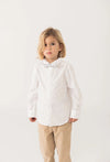 BOBOLI CAMICIA BIANCA CON PAPILLON GRIGIO 712022