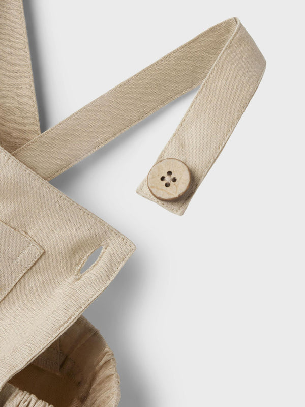 LIL ATELIER PAGLIACCETTO BEIGE LINO