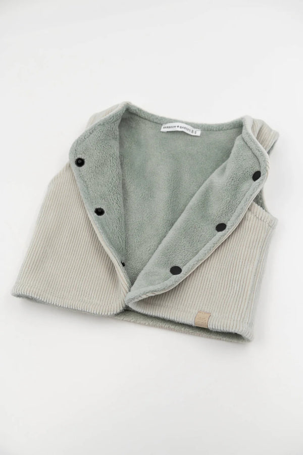 BAMBOOM Gilet smanicato reversibile - SKY GREY 352