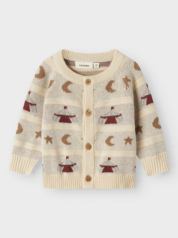 LIL ATELIER CARDIGAN TURTLEDOVE