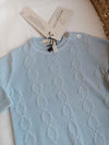 MAGLIFICIO DI VERONA TUTINA LOSANGHE TENCEL EUCALIPTO AZZURRA