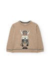 BOBOLI MAGLIONE BEIGE CONIGLIETTO 712044