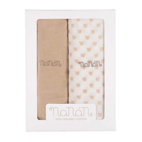 NANAN MUSSOLE 120X120 BEIGE 2PZ