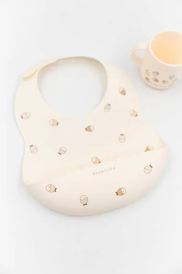 BAMBOOM SET BAVAGLINO IN SILICONE E TAZZA FISHES