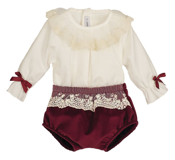 CALAMRO COMPLETO BLUSA+CULOTTE PIZZO 11247