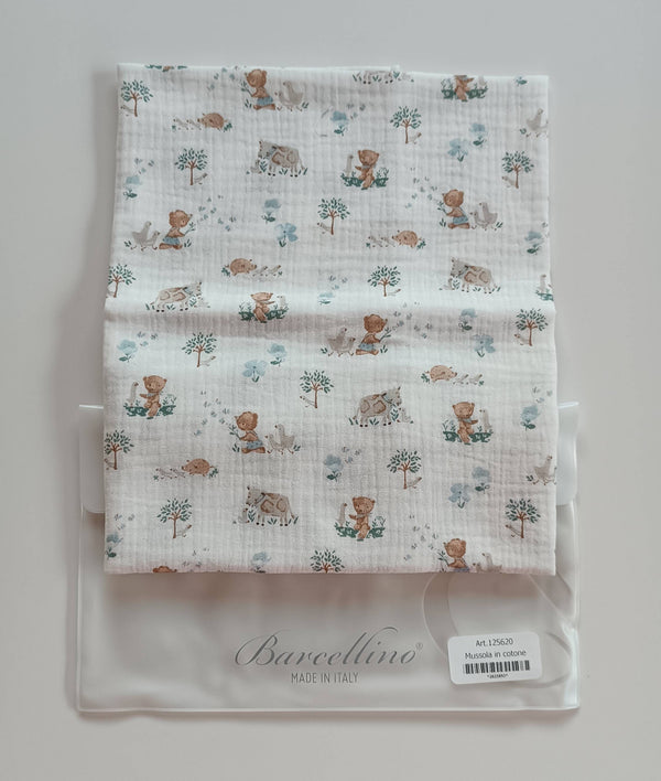 BARCELLINO MUSSOLA IN COTONE FANTASIA FATTORIA 125620