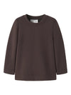 NAME IT MAGLIA A COSTE CHOCOLATE PLUM