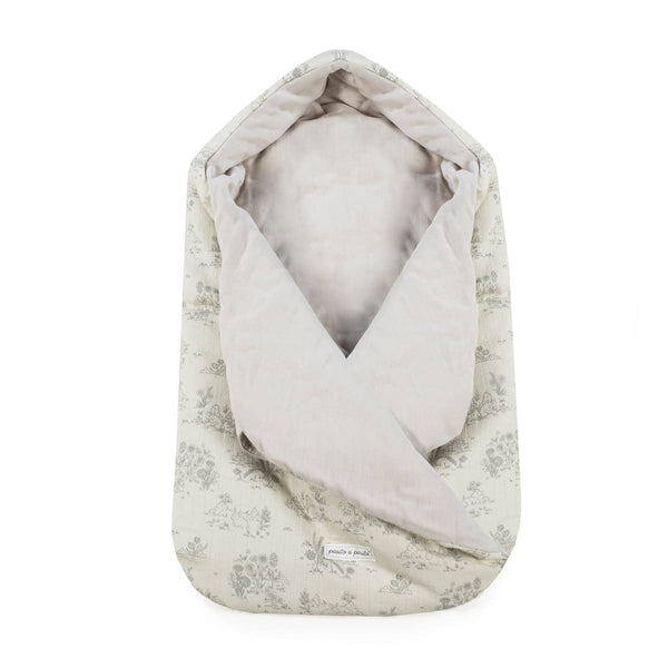 PASITO A PASITO SACCO NANNA CON CAPPUCCIO TOILE DE JOUY CREAM