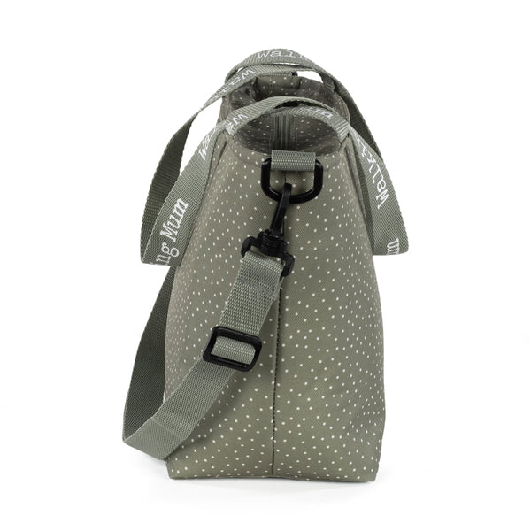 WALKING MUM Borsa Termica Pois Poppy Muschio