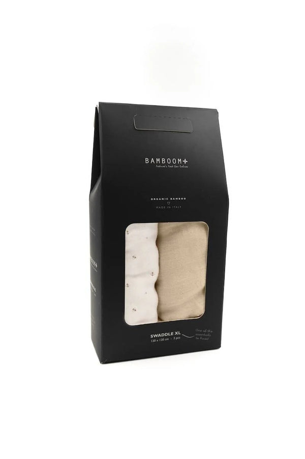 BAMBOOM SWADDLE 3PZ 120X120CM BEE'S