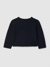 LARANJINHA Cardigan girocollo lavorato a maglia con righe in rilievo I6691140
