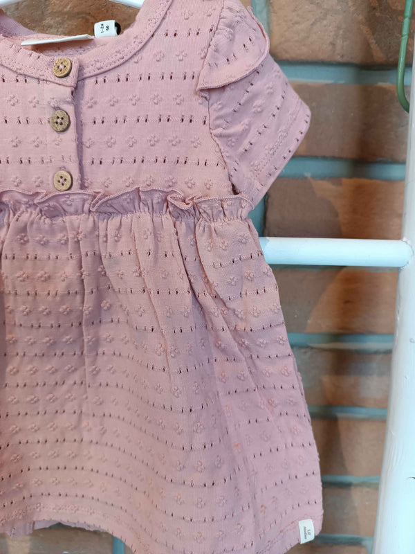 LIL ATELIER ABITO CON BODY MISTY ROSE