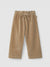LARANJINHA Pantaloni larghi pull-up in tessuto tipo velluto a coste BEIGE I5721