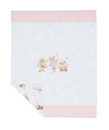LE BEBè LBG6259 COPERTA COTONE BIANCO-ORSI ROSA