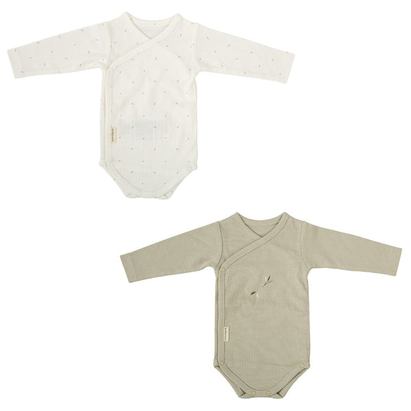 BIMBIDREAMS SET 2PZ BODY MANICA LUNGA 50%BAMBù50%COTONE 0-1 MESE CORNELIA 534