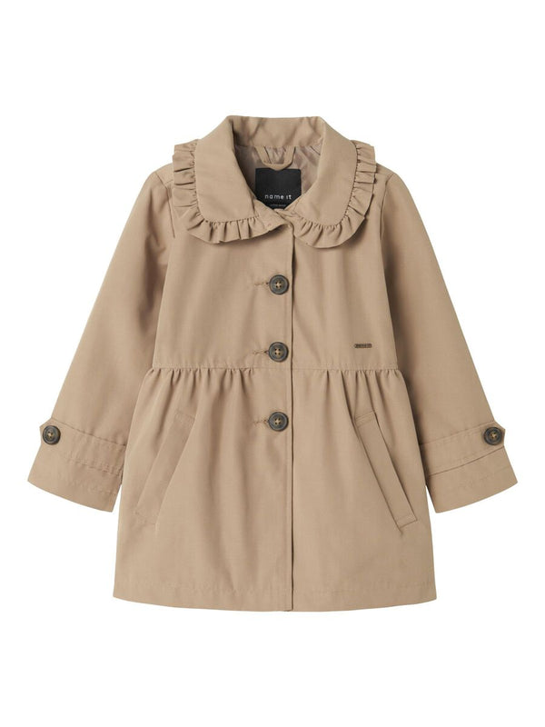 NAME IT TRENCH Savannah Tan