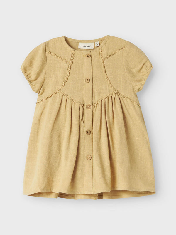LIL ATELIER VESTITO GIALLO SABBIA