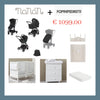 SET CAMERETTA NANAN DADINI + FOPPAPEDRETTI TRIO MODULARE TIC TOC EBONY