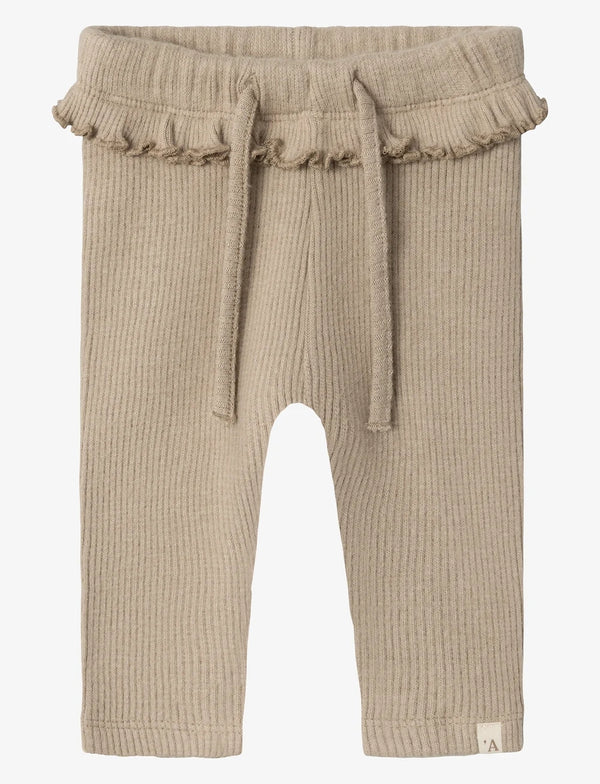 LIL ATELIER LEGGINGS TRAVERTINE /MELANGE