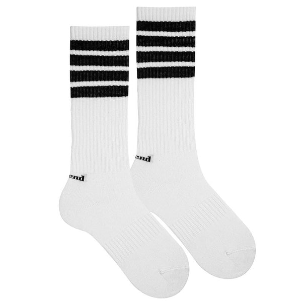 CONDOR CALZA SPORT CON 3 STRISCE BIANCO E NERO