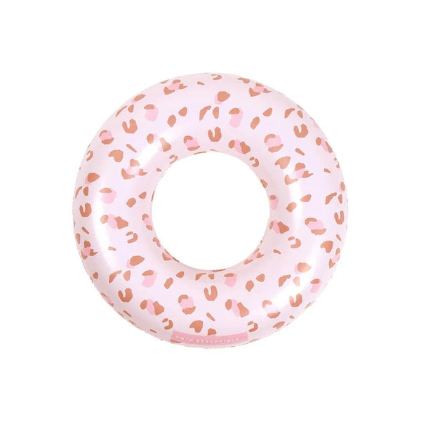 SWIMESSENTIAL Salvagente - Rosa antico - Leopardo 90CM
