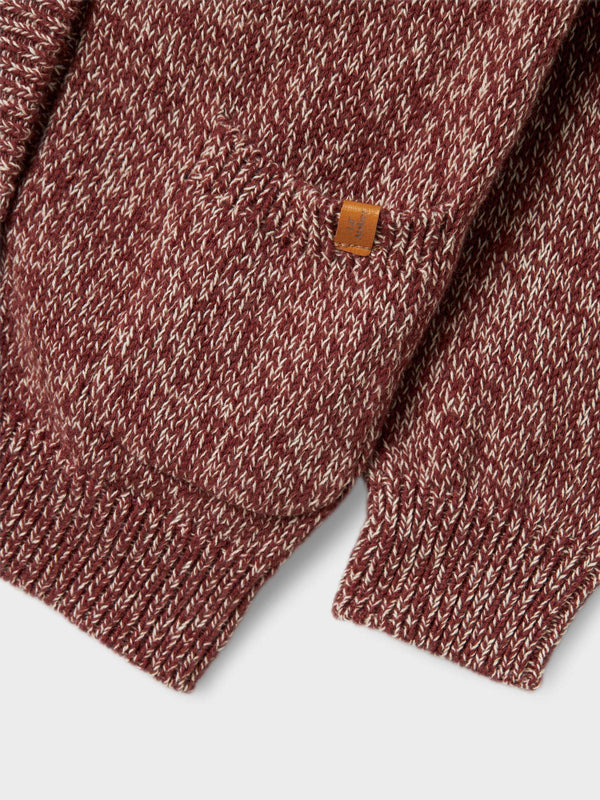 LIL ATELIER CARDIGAN HOT CHOCOLATE