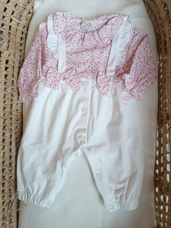 NANAN TUTINA APERTA DAVANTI CON CAMICIA MARGHERITE LILLA