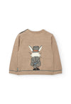 BOBOLI MAGLIONE BEIGE CONIGLIETTO 712044