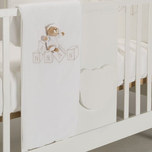 NANAN COPERTA LETTO DADINI BIANCA