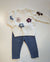 LALALù COMPLETO MAGLIA+PANTALONE AVIO
