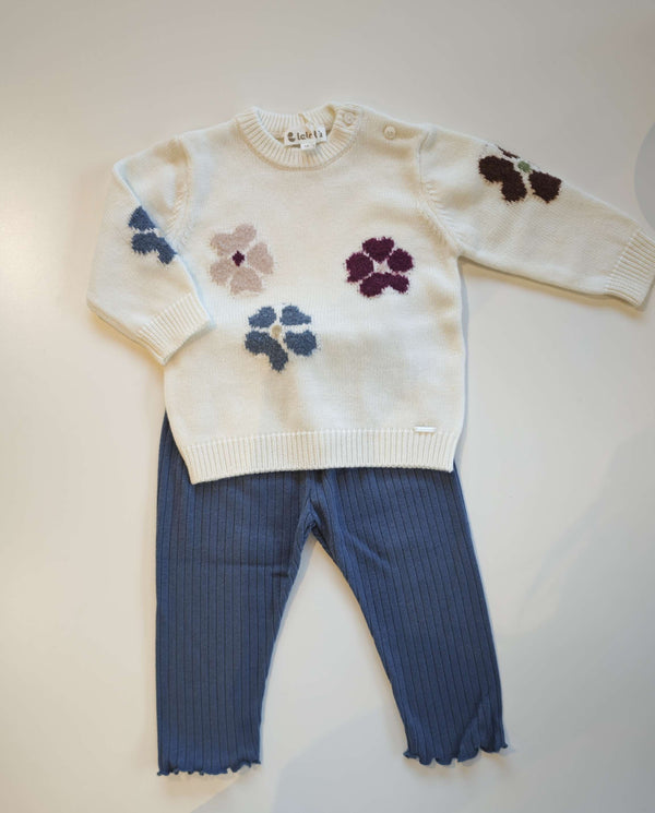 LALALù COMPLETO MAGLIA+PANTALONE AVIO