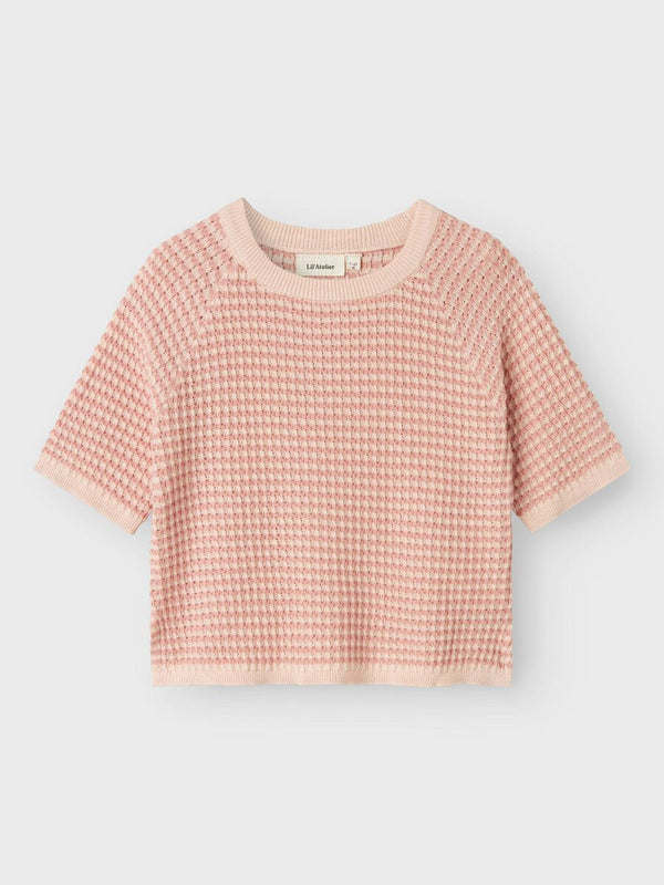 LIL ATELIER MAGLIA KNIT MISTY ROSE