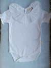 BABYGI BODY COLLO VOLANT BIANCO