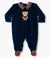 BABYGI TUTINA IN CINIGLIA BLU CON ORSETTO TARTAN