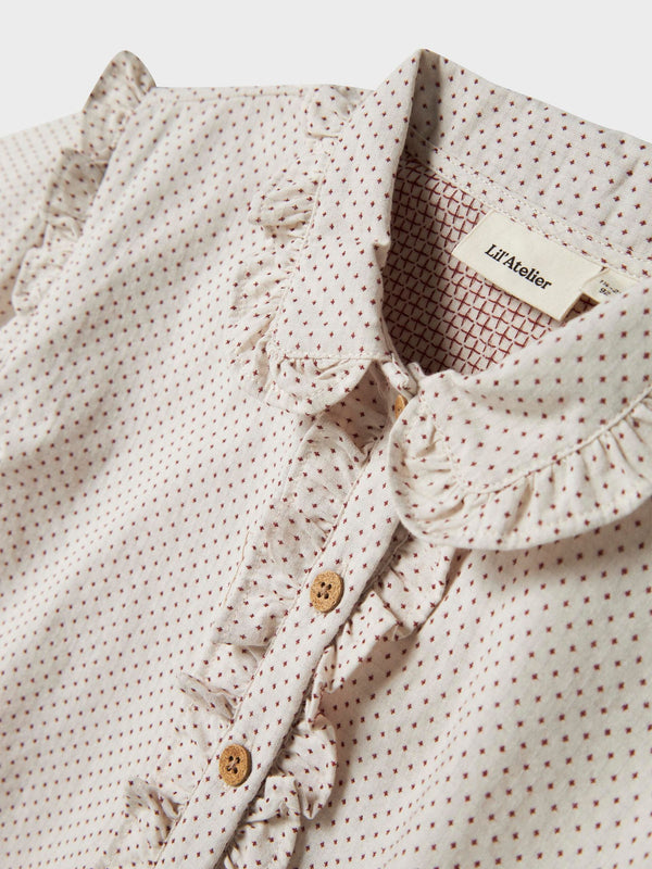 LIL ATELIER CAMICIA PASTEL PARCHMENT