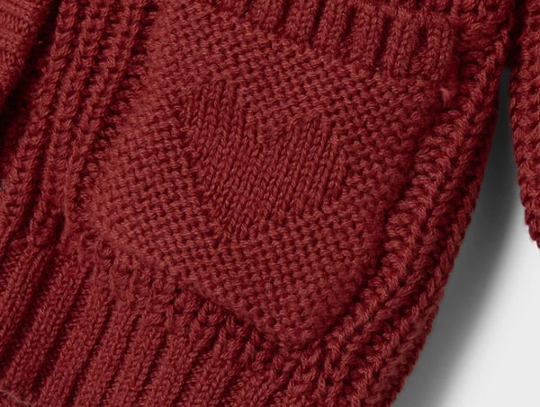 LIL ATELIER CARDIGAN spiced apple