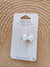 SIENA CLIP CON FIOCCO GROS GRAIN BIANCO