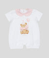 LE BEBè LBG6261 PAGLIACCETTO NEONATA BIANCO-ROSA