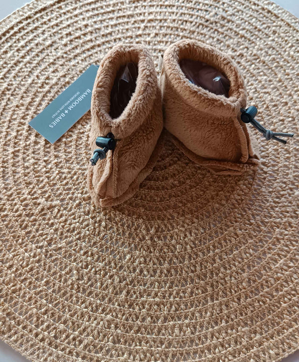 BAMBOOM BABBUCCE CON CHIUSURA CORDINO TAN CAMEL