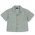 CHICCO CAMICIA MEZZA MANICA MISTO LINO VERDE MILITARE
