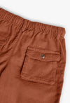 BOBOLI BERMUDA LINO MARRONI