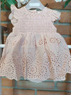 LIL ATELIER ABITO PIZZO SAN GALLO PEACH BLUSH