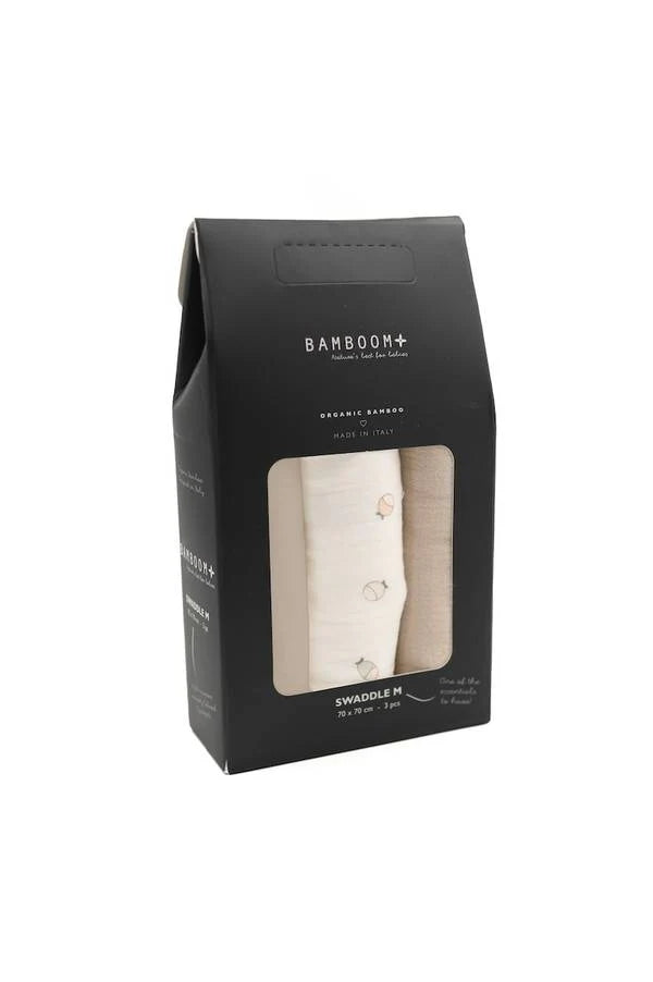BAMBOOM SWADDLE 3PZ 70X70 FISHES