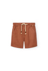 BOBOLI BERMUDA LINO MARRONI