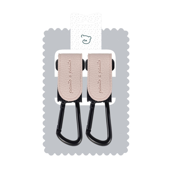 PASITO A PASITO SET DI 2 GANCI PER PASSEGGINO ICON ROSE