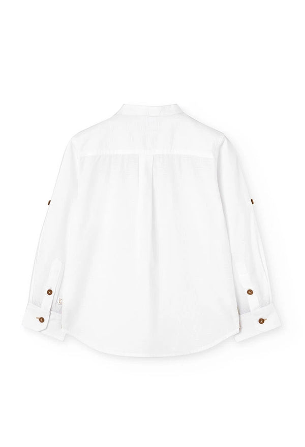 BOBOLI CAMICIA LINO BIANCA