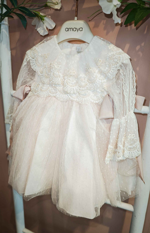 AMAYA ABITO TULLE E PIZZO ROSA 190007