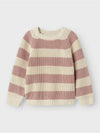LIL ATELIER MAGLIA STRIPE TURTLEDOVE/WITHERED